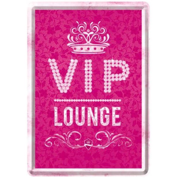 Nostalgic Art - VIP Lounge Pink Metallschild