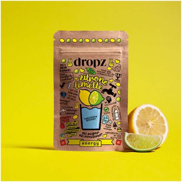 dropz Energy Zitrone Limette mit Koffein