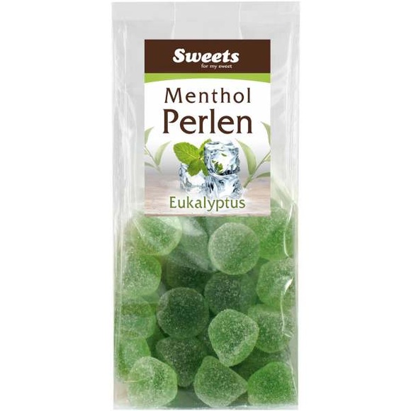 Menthol Perlen Gummibonbons Eukalyptus 150g