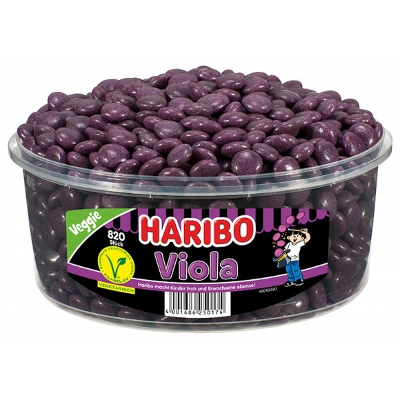 Haribo Viola 820 Lakritz-Dragees mit Veilchengeschmack