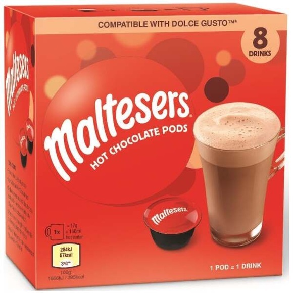 Maltesers Trinkschokolade Dolce Gusto Kapseln 8x17g