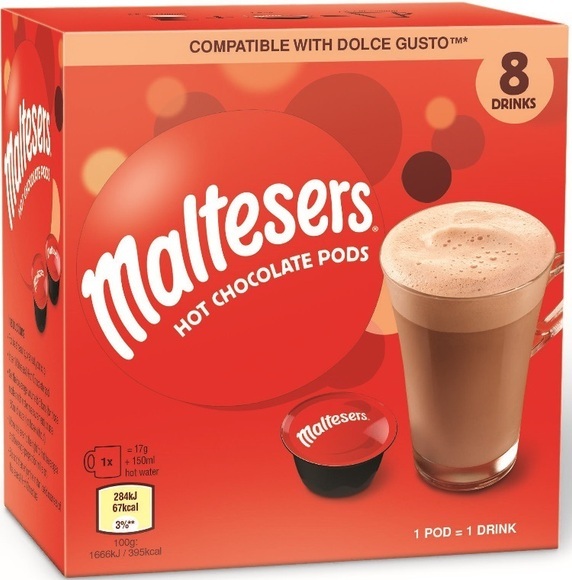 Maltesers Trinkschokolade Dolce Gusto Kapseln 8x17g