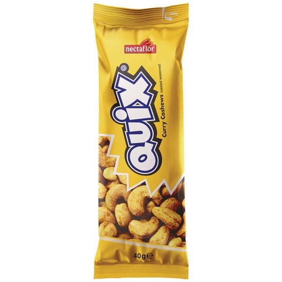 Quix Curry Cashews 40g