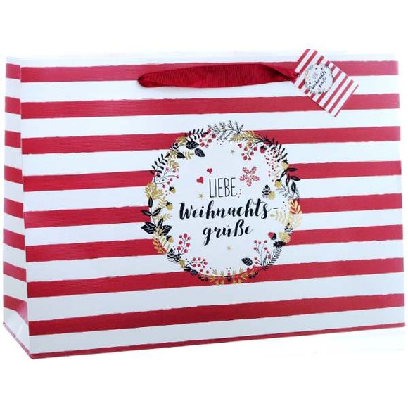 Liebe Weihnachtsgrüsse Geschenktasche