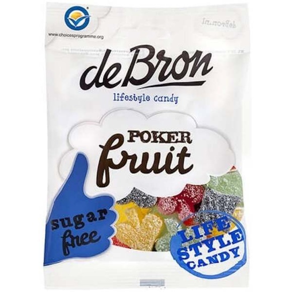 De Bron Poker Fruit sugar free, 90g