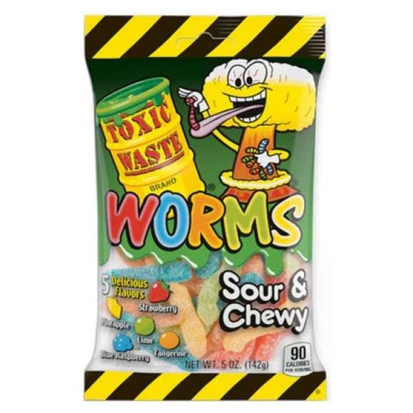 Toxic Waste Sour Worms 142g