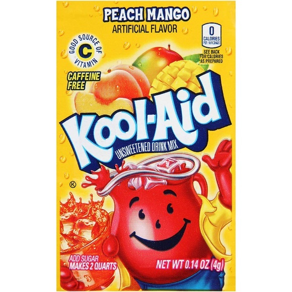 Kool Aid Unsweetened Peach Mango, 4g