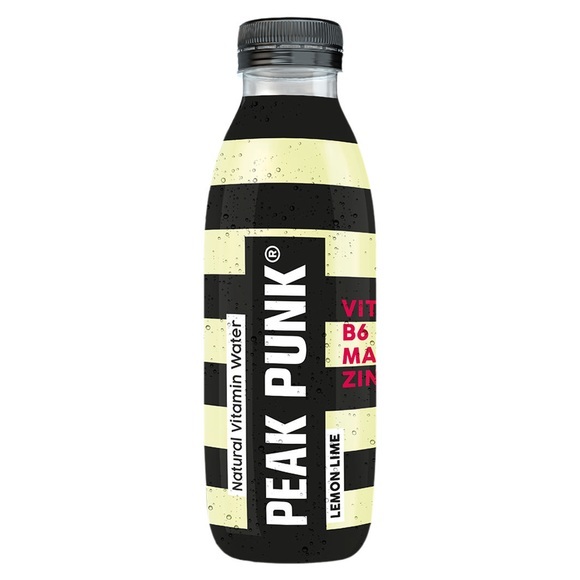 PEAK PUNK Natural Vitamin Water Lemon Lime (500ml)
