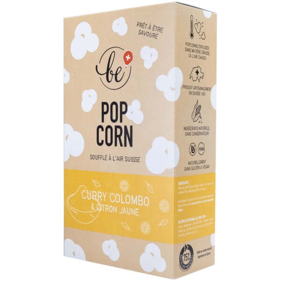 Popcorn Colombo Curry & gelbe Zitrone 55g