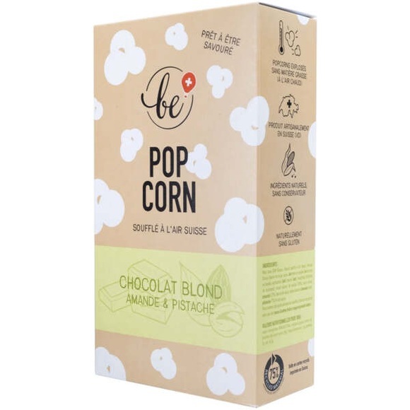 Popcorn Helle Schokolade, Pistazie & Mandel 70g
