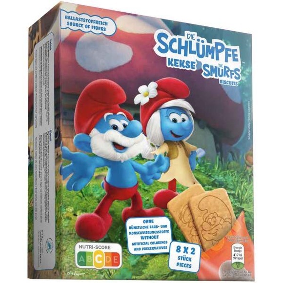Die Schlümpfe Kekse 8x2er 200g