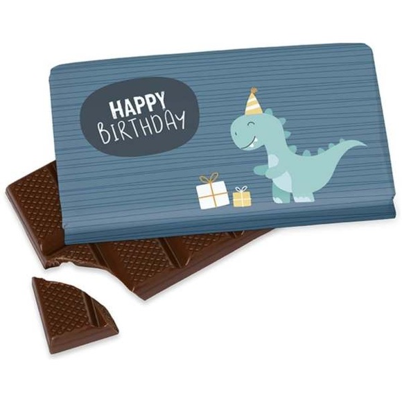 Schokoladentafel Happy Birthday Dinosaurier 40g