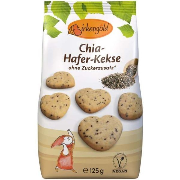 Birkengold Chia-Hafer Kekse 125g