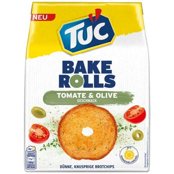 TUC Bake Rolls Tomato & Olive 150g