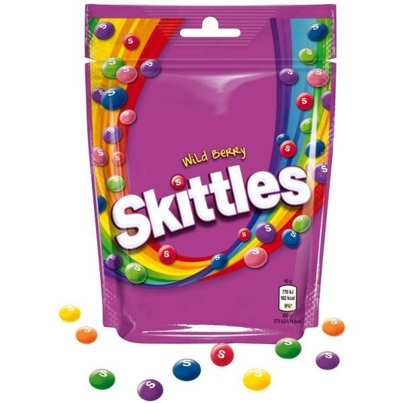 Skittles Wild Berry Kaudragees mit Waldfrucht-Geschmack 174g