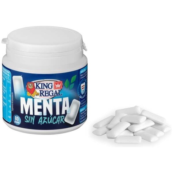 King Regal Kaugummi Minze Zuckerfrei 100g