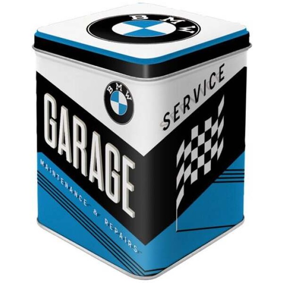 Nostalgic Art Teebeutel-Box BMW Blau/Schwarz/Weiss