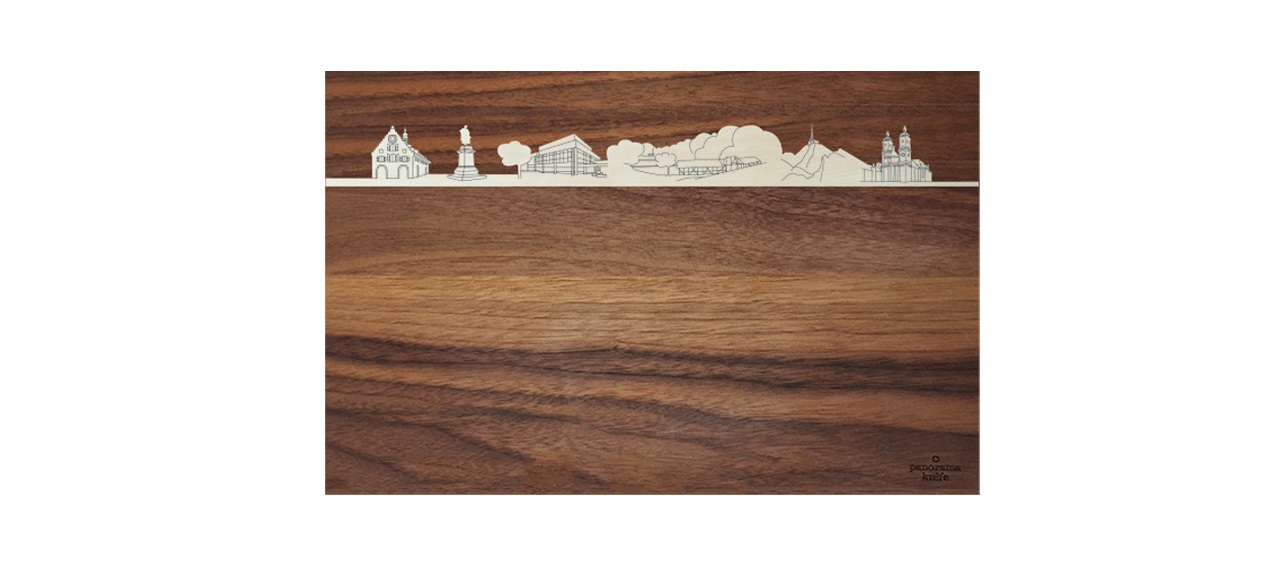 St. Gallen City, Holz-Schneidebrett