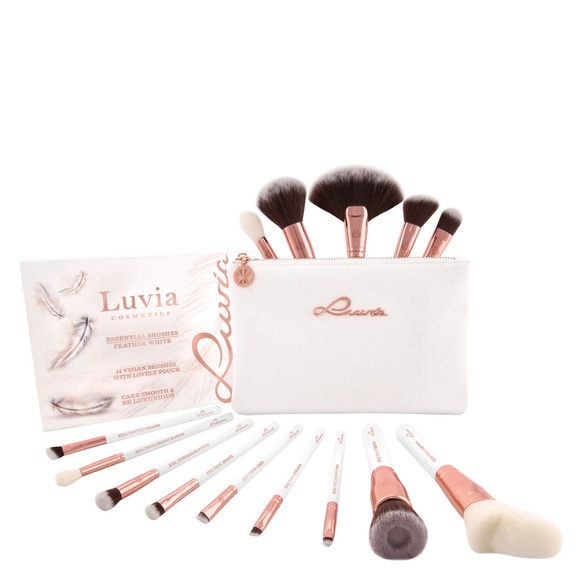 Luvia Cosmetics - Essential Brushes Feather White