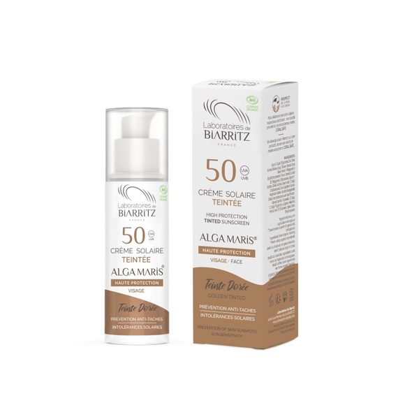 Alga Maris Getönte Sonnencreme Gesicht LSF 50 golden (50ml)