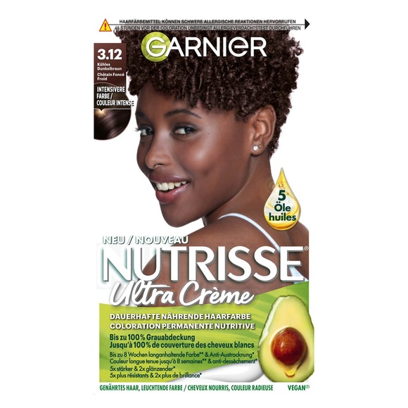 Garnier Nutrisse Cla Oxi 3.1 Damen . Kühles Dunkelbraun