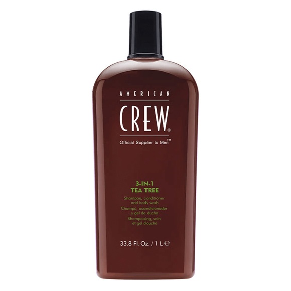 American Crew uomini 3-IN-1 Tea Tree shampoo, balsamo e corpo lavar...