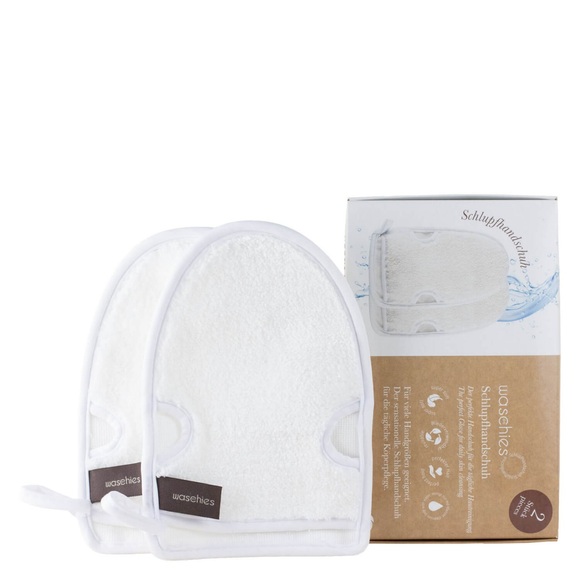 Waschies - Schlupfhandschuh Weiss 2er Set