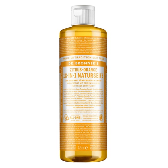Dr. Bronner's Flüssigseife Dr. Bronner's Flüssigseife Citrus Orange Flüssigseife 475.0 milliliter