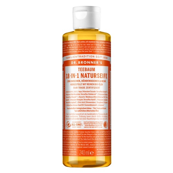 Dr. Bronner's Flüssigseife Dr. Bronner's Flüssigseife Tea Tree Flüssigseife 240.0 milliliter