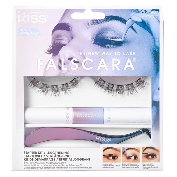 KISS Ks Falscara Eyelash, Starter Kit 01 Damen 1 pezzo