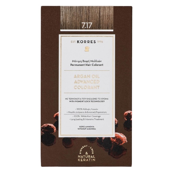 Korres natural products Korres natural products ARGAN OIL Hochentwickelte Haarcoloration Blonde Beige / Mittelblond Beige 7.17 haarfarbe