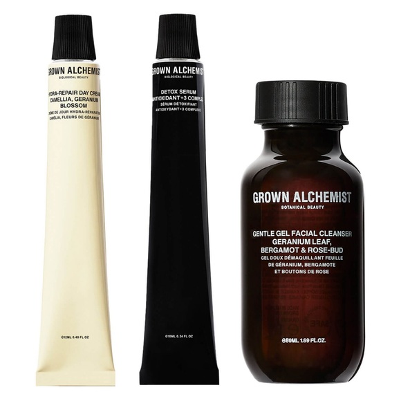 GROWN ALCHEMIST - 1-2-3 Flaweless Set (Gel 50ml, Detox Serum 10ml, Tagescreme 12ml)