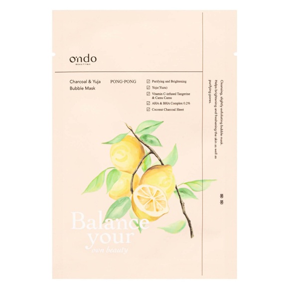 ondo Beauty 36.5 - Charcoal & Yuja Bubble Mask