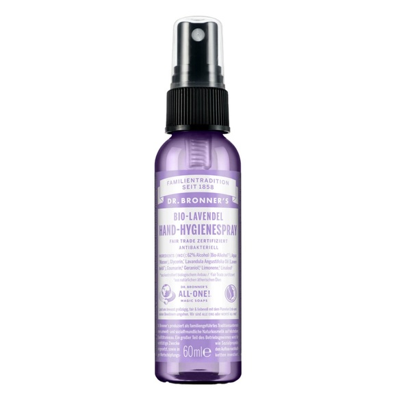 Dr. Bronner's Hand-Desinfektion Dr. Bronner's Hand-Desinfektion Lavender Fair Trade Handhygiene-Spray Handreinigung 60.0 milliliter