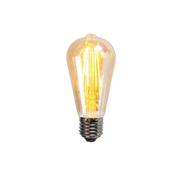 3er Set E27 dimmbare LED Fadenrauchlampe ST64 5W 450 Lumen 2200K