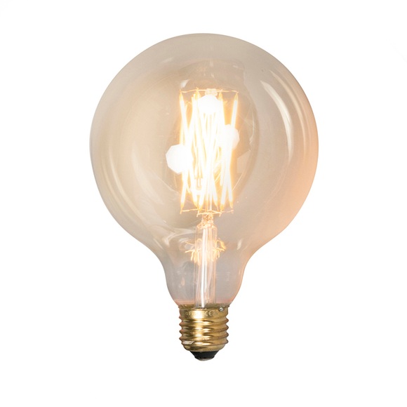 3er-Set E27 dimmbare LED-Lampen G125 goldline 320lm 2100 K