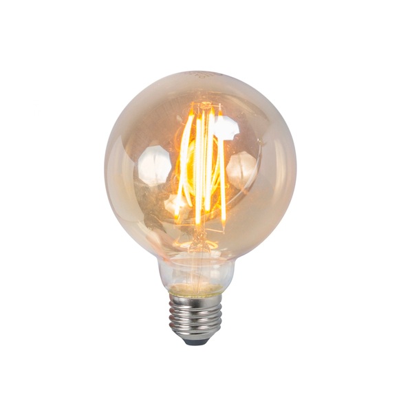 3er-Set LED Fadenlampe E27 5W 2200K G95 smoke dimmbar