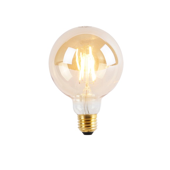 E27 3-stufige dimmbare LED-Lampe G95 Goldline 5W 360lm 2200K