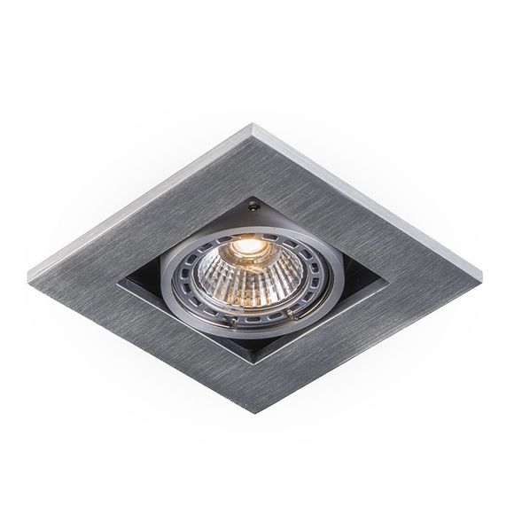 Set aus 10 modernen Einbaustrahlern Aluminium 3 mm stark - Qure