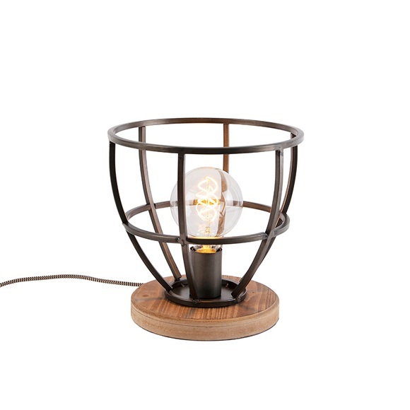 Industrielle Tischlampe schwarz - Arthur