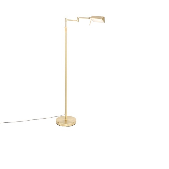 Stehlampe Messing inkl. LED mit Touch Dimmer - Notia