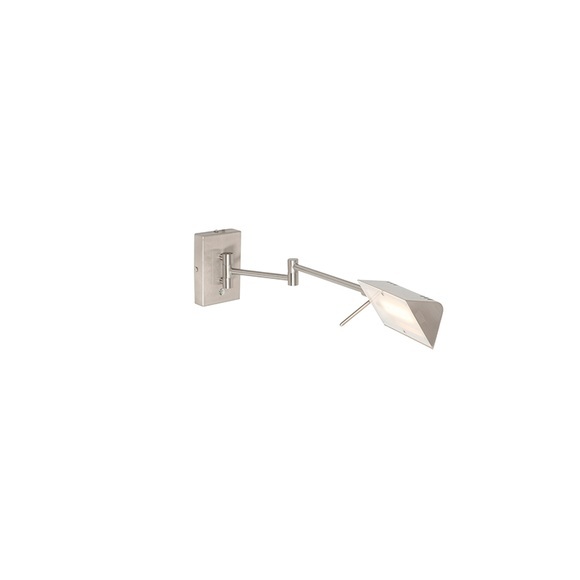 Moderne Wandleuchte Stahl inkl. LED mit Touch Dimmer - Notia