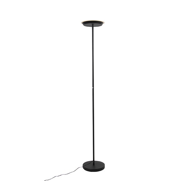Stehlampe schwarz 3-stufig dimmbar inkl. LED und Touch Dimmer - Pondi