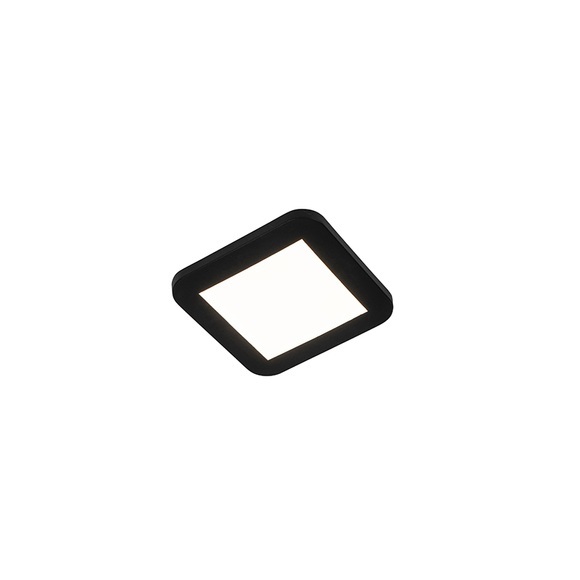 Deckenleuchte schwarz inkl. LED 3-stufig dimmbar IP44 - Steve