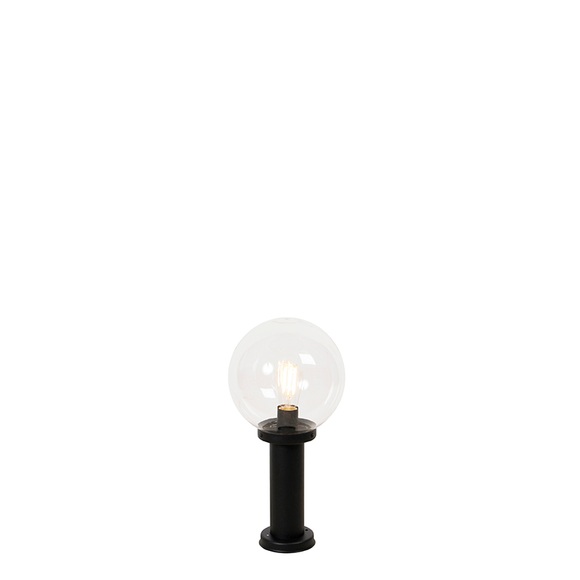 Außenleuchte schwarz mit Klarglas IP44 50 cm - Sfera