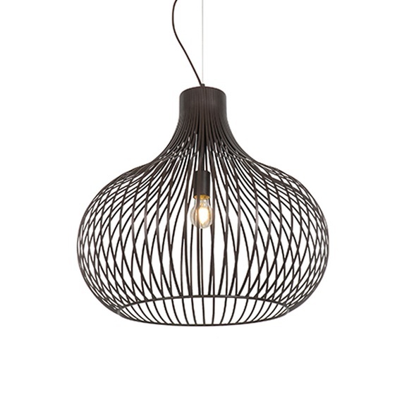 Moderne Hängelampe braun 60 cm - Frances