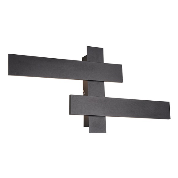 Moderne Wandleuchte schwarz inkl. LED 3-stufig dimmbar 2-Licht - Lisa