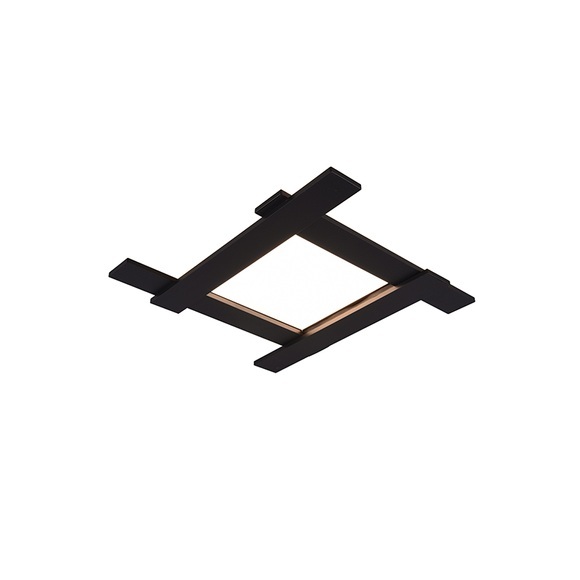 LED-Deckenleuchte Belfast, direkt/indirekt schwarz