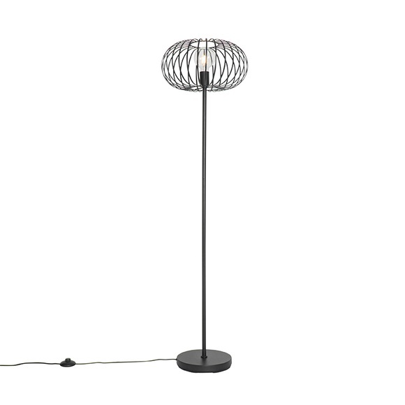 Design vloerlamp zwart - Johanna