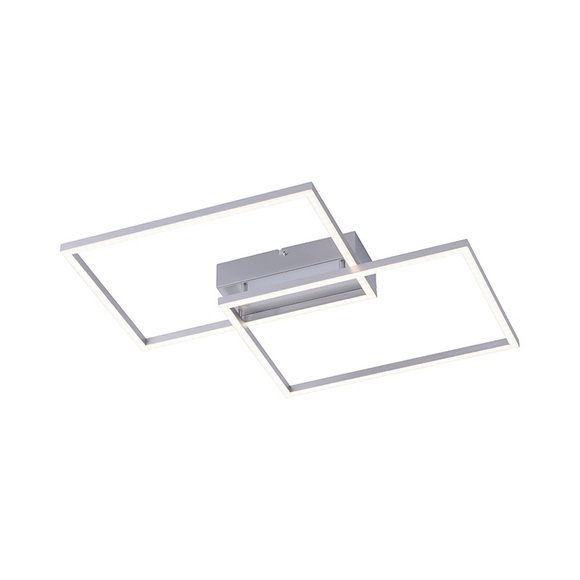 Deckenleuchte Stahl inkl. LED und Dimmer 2-Lichter - Amanda